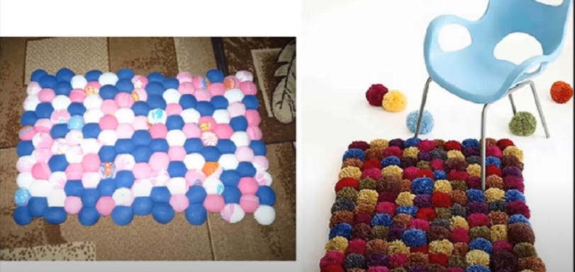 Як швидко та легко зробити теплий килимок на підлогу: дуже бюджетний варіант